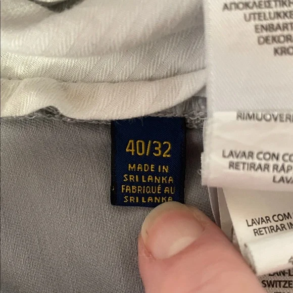 Polo by Ralph Lauren stretch classic fit grey casual golf work pants men’s 40X32 - Picture 9 of 14